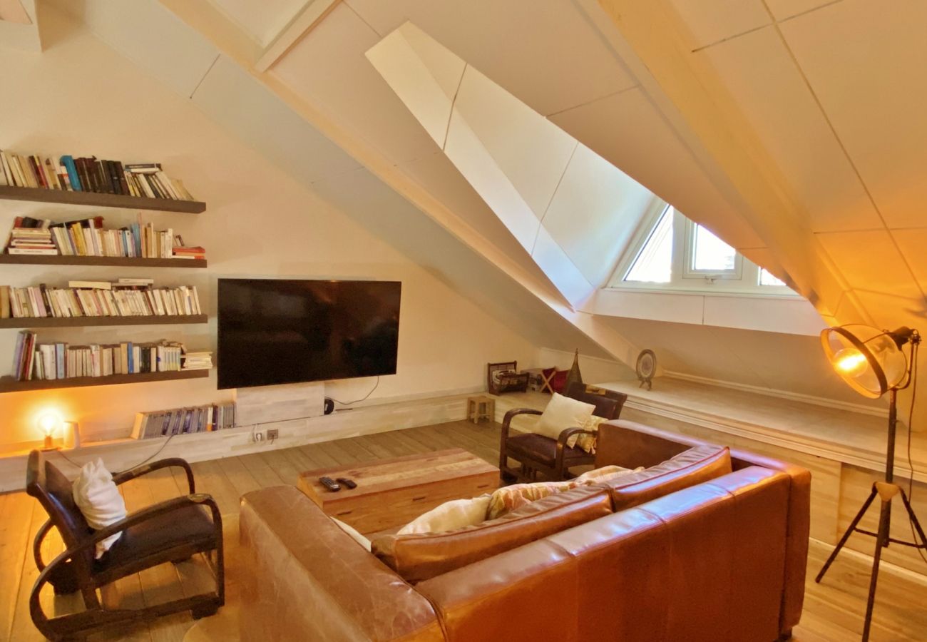 Wohnzimmer der Villa Blue Waves
