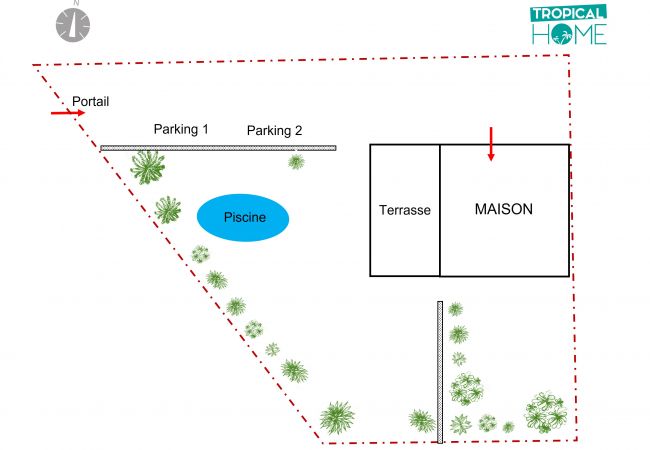 Doppelhaushälfte in Saline les Bains - *VILLA ÉTOILE DU LAGON* - close to lagoon Doppelhaushälfte in Saline les Bains - *VILLA ÉTOILE DU LAGON* - close to lagoon