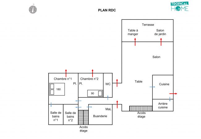 Villa in Plateau Caillou - *VILLA PERLE DES ÎLES* - pool Villa in Plateau Caillou - *VILLA PERLE DES ÎLES* - pool