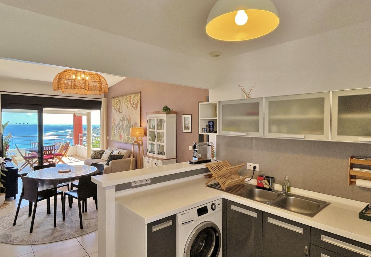 Küche mit Meerblick Wohnung Saint-Gilles La Réunion