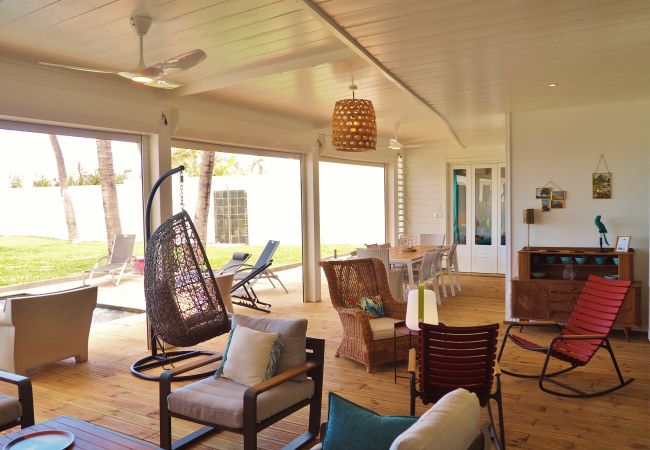 Villa in Saline les Bains - *VILLA COCOTIERS DES SABLES* - waterfront Villa in Saline les Bains - *VILLA COCOTIERS DES SABLES* - waterfront