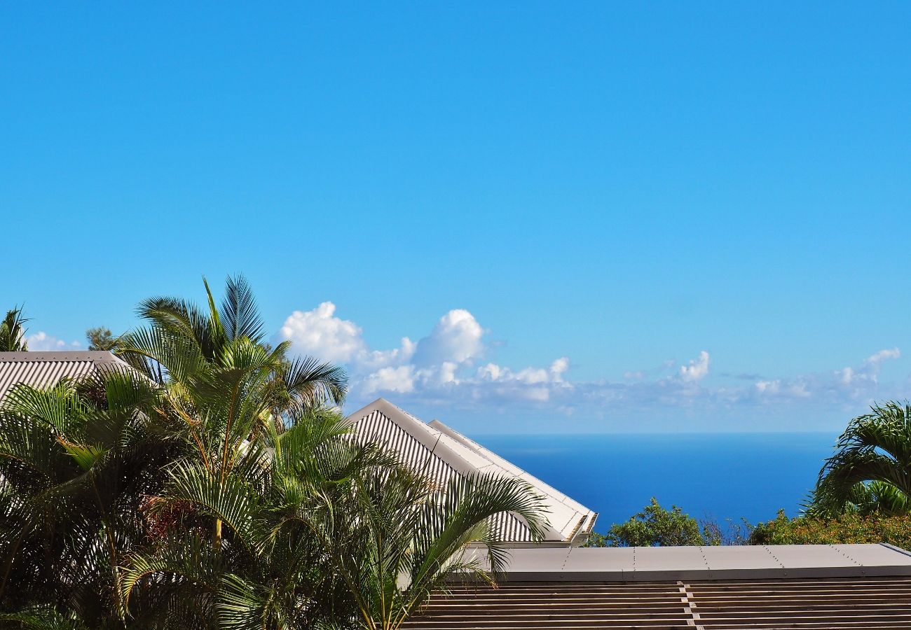 Magnifique vue depuis cette location maison à La Réunion