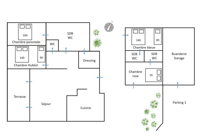 Villa in Ermitage Les Bains - *VILLA 66* - 50 m from the lagoon and the beach Villa in Ermitage Les Bains - *VILLA 66* - 50 m from the lagoon and the beach