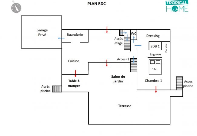 Villa in Saint-Gilles les Bains - *VILLA BLUE WAVES* - heated pool jacuzzi Villa in Saint-Gilles les Bains - *VILLA BLUE WAVES* - heated pool jacuzzi