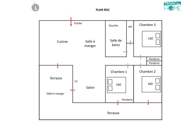 Villa in Saint-Gilles les Bains - *VILLA BLUE HEAVEN* - waterfront Villa in Saint-Gilles les Bains - *VILLA BLUE HEAVEN* - waterfront