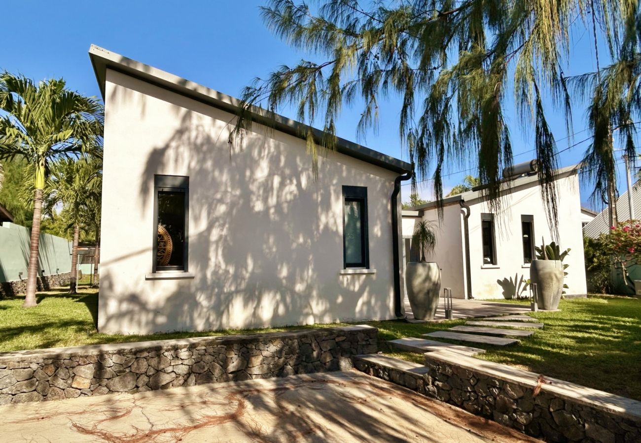 Rear view of the house