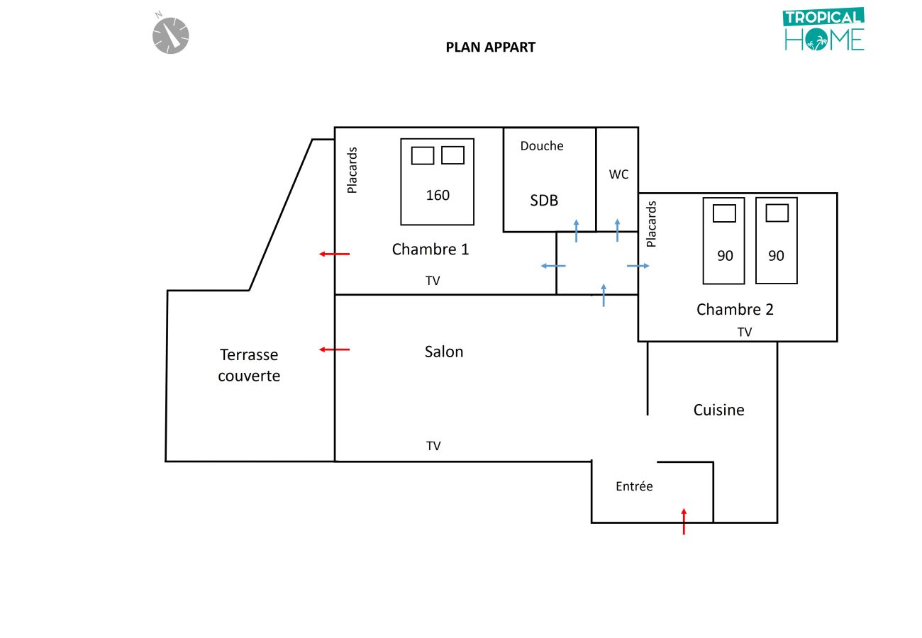 Apartment in Saint-Gilles les Bains - *APPART INFINI BLEU* - pool and ocean view