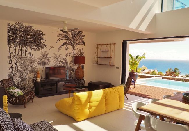 Magnifique salon de cette villa à La Réunion