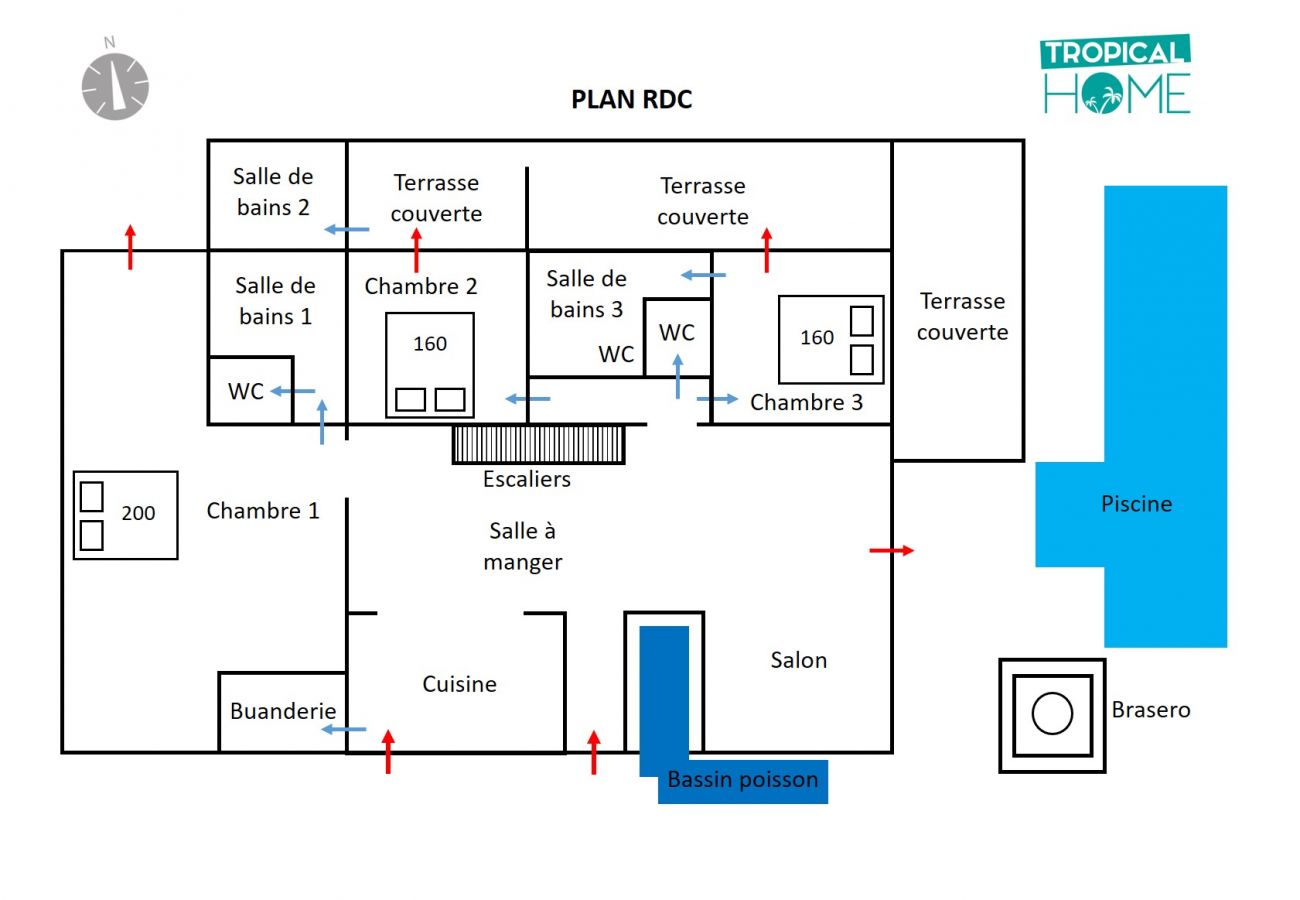 Visitez la villa grâce aux plans