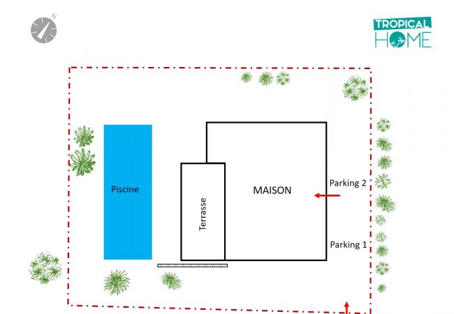 Villa à Saline les Bains - *VILLA VERT CÉLADON* - piscine chauffée et océan Villa à Saline les Bains - *VILLA VERT CÉLADON* - piscine chauffée et océan